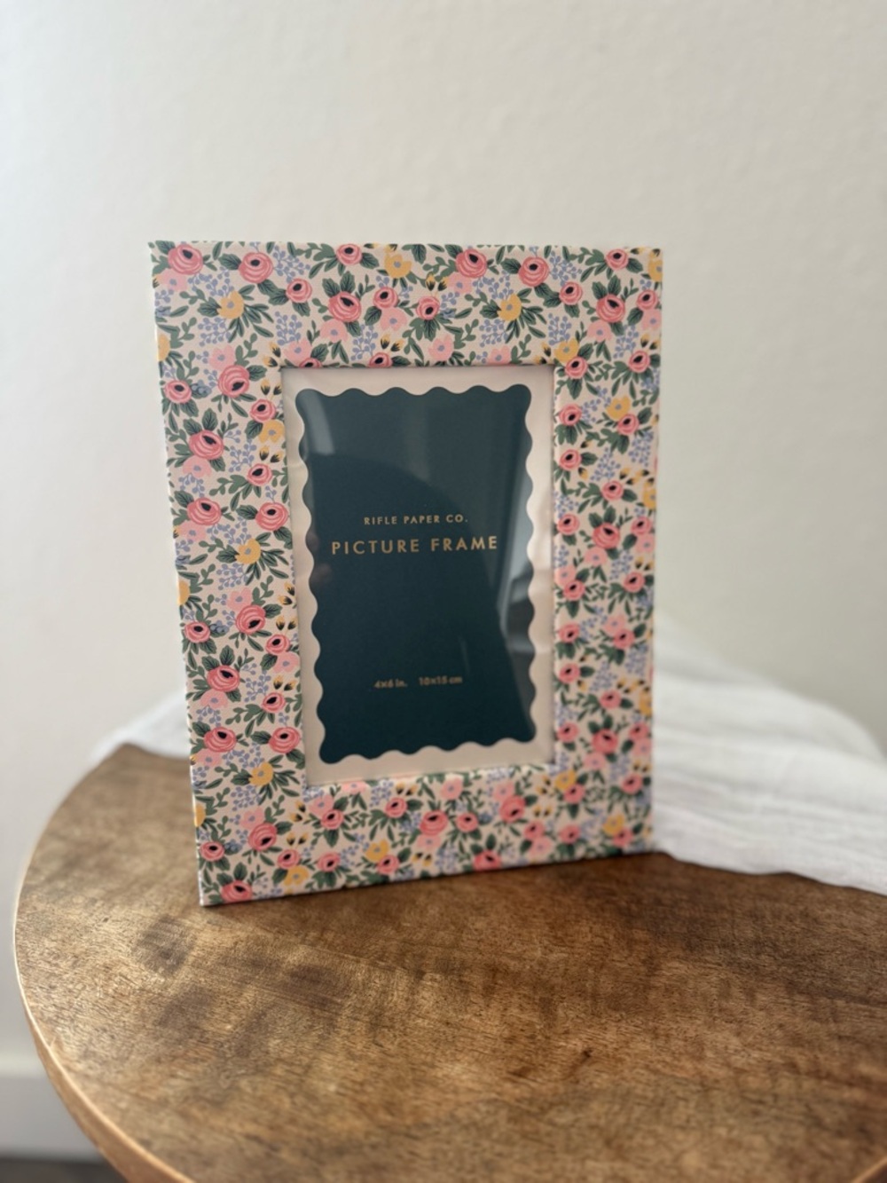 Rifle Paper Co. Pink Floral Frame with Green Leaves